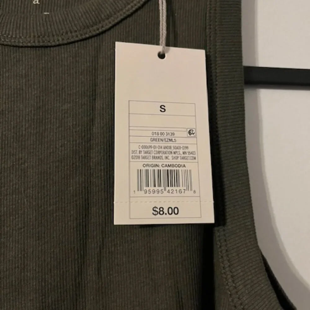 Lot of Five - A New Day Size S Tank Tops NWT - brown, navy, cream, olive & white - Picture 10 of 12